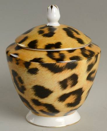 Leopard Sugar Bowl & Lid