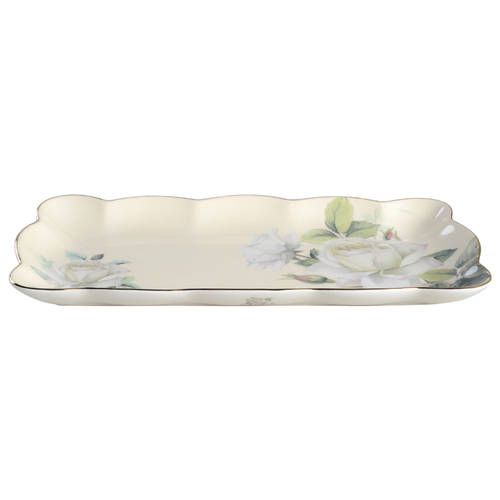Iceberg White Rose 10" Bread Tray