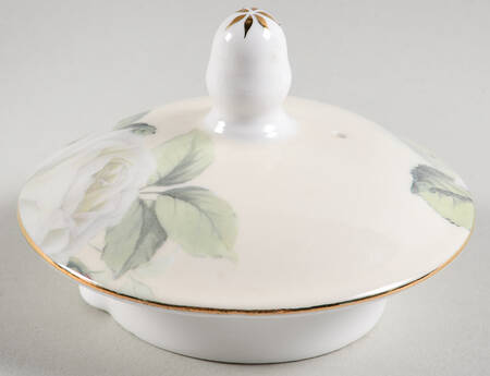 Iceberg White Rose Lid for Tea/Coffee Pot
