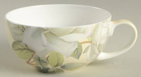 Iceberg White Rose Cup for Individual Teapot & Lid with Cup