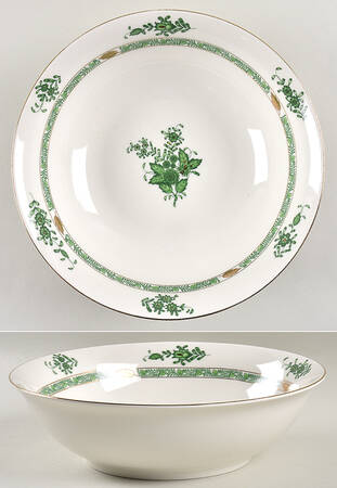 Green Gracie 9" Round Serving Bowl