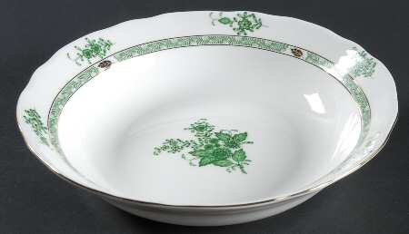 Green Gracie Rim Soup Bowl