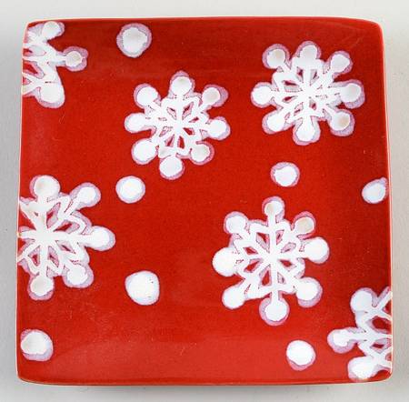 Holiday Delights Square Salad Plate