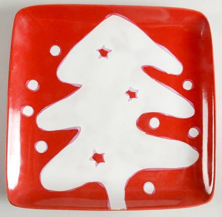 Holiday Delights Square Dinner Plate