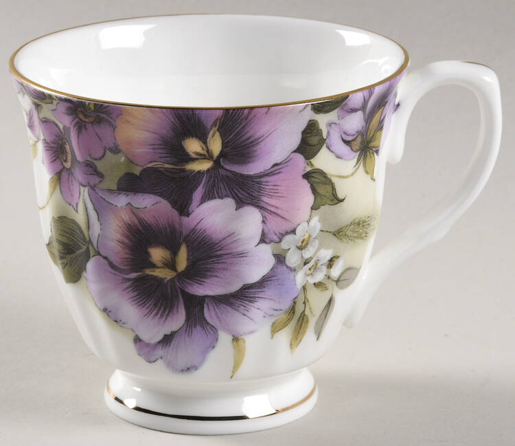Pansy Footed Cup