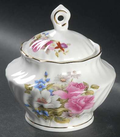 Grace's Rose Sugar Bowl & Lid