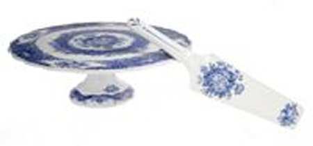 Cameo Rose Footed Cake Plate