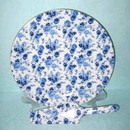 Chintz Alicia Cake Plate and Server (Boxed Set)