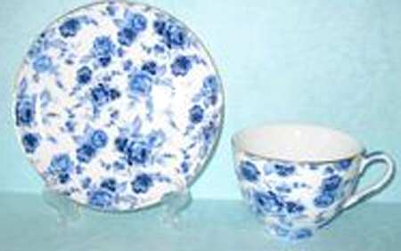 Chintz Alicia Flat Cup & Saucer Set