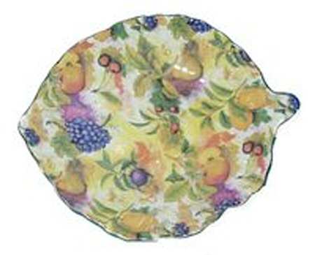 Chintz Fruit 7" Leaf Dish