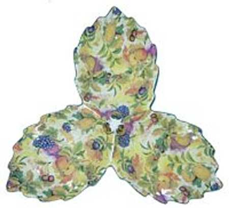 Chintz Fruit 3-Part Relish