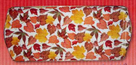 Chintz Leaves 13" Rectangular Tray