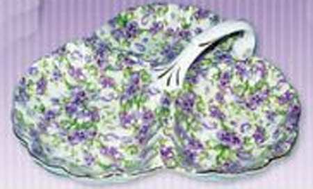 Chintz Pansy 3-Part Relish