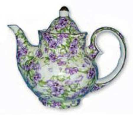 Chintz Pansy Teapot & Lid