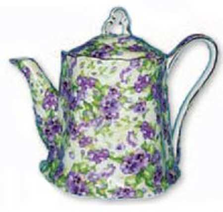 Chintz Pansy Teapot & Lid