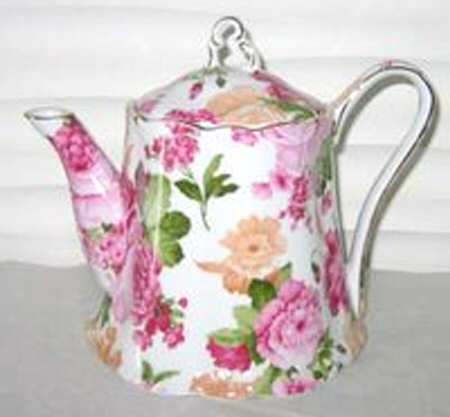Chintz Peonies Teapot & Lid