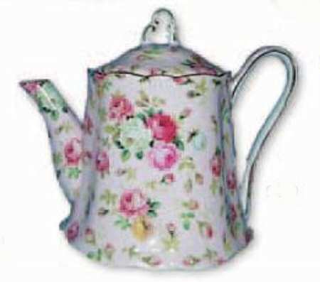 Chintz Pink Teapot & Lid