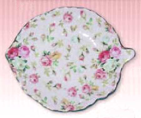 Chintz Pink 7" Leaf Dish