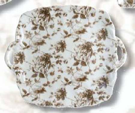 Emily Square Handled Cake Plate