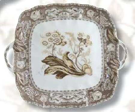 Ellana Square Handled Cake Plate