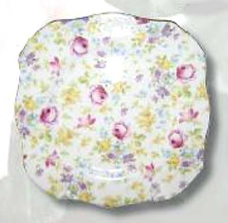 Tea Rose 8" Square Plate