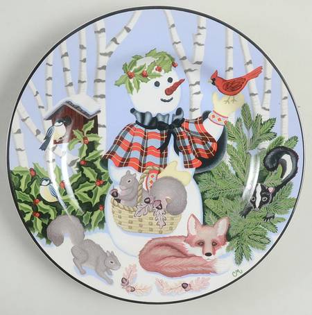 Woodland Friends Salad/Dessert Plate