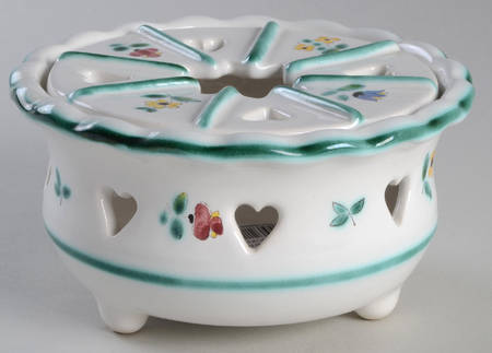 Scattered Blooms Accessories Green 2 Piece Warmer Stand