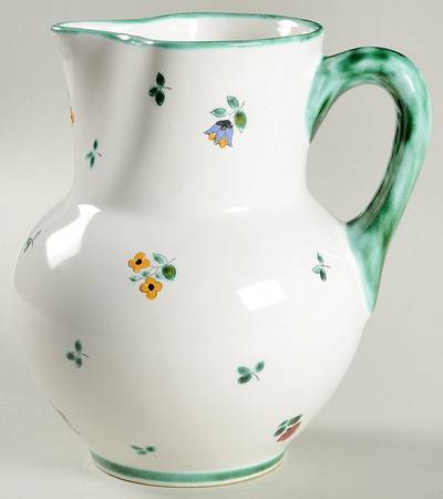 Scattered Blooms Accessories Green 48 Oz Pitcher
