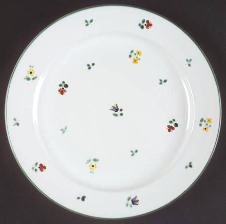 Scattered Blooms Green (Rim, Smooth) by Gmundner Austria
