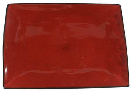 Antica Roma Red 14" Rectangular Serving Platter