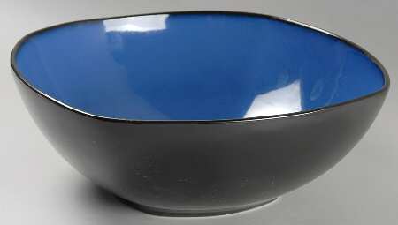 Soho Lounge Blue 12" Square Vegetable Bowl