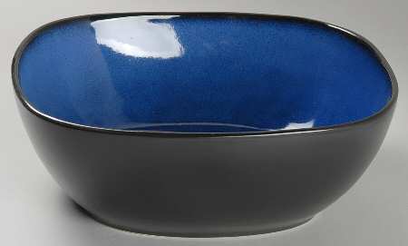 Soho Lounge Blue 10" Square Vegetable Bowl