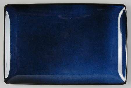 Soho Lounge Blue 14" Rectangular Serving Platter