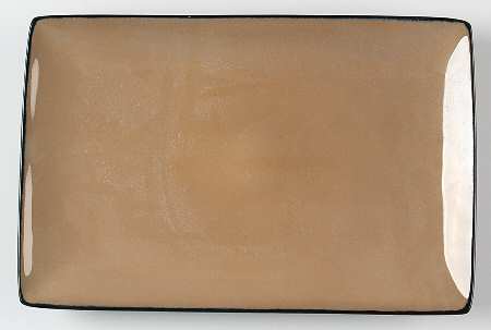 Soho Lounge Taupe 12" Rectangular Serving Platter