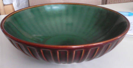 Peninsula Park Green Soup/Cereal Bowl