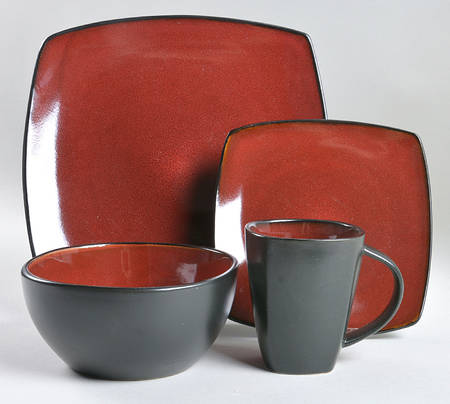 Soho Lounge Red 4 Piece Place Setting