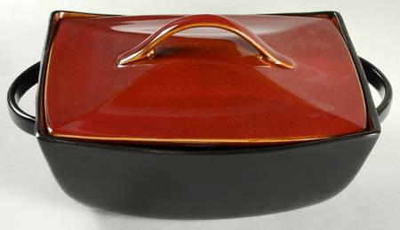 Soho Lounge Red 3 Qt Rectangular Covered Casserole