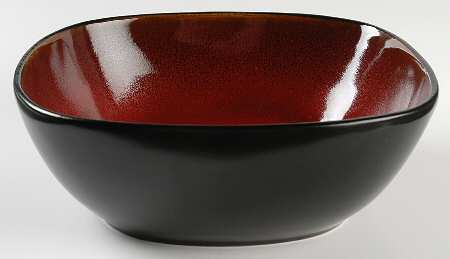 Soho Lounge Red 9" Square Vegetable Bowl