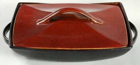 Soho Lounge Red 1.25 Qt Rectangular Covered  Casserole