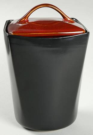 Soho Lounge Red Small Canister & Lid