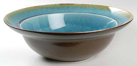 Earth Retreat Turquoise 13" Round Serving Bowl
