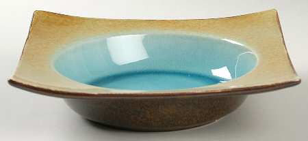 Earth Retreat Turquoise (Square) Soup/Cereal Bowl