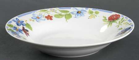 Iris Bloom Soup/Cereal Bowl