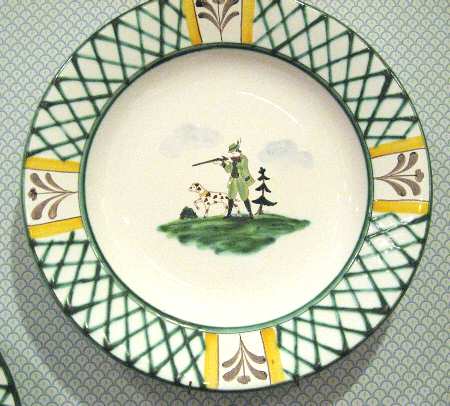 Hunter's Delight (Rim, Smooth) Large Rim Soup Bowl