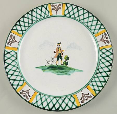 Hunter's Delight (Rim, Smooth) Large Dinner Plate