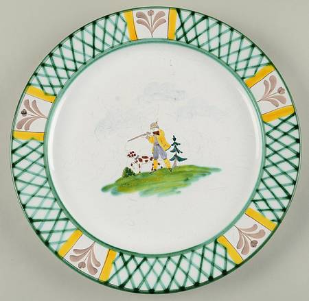 Hunter's Delight (Rim, Smooth) Large Dinner Plate