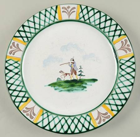 Hunter's Delight (Rim, Smooth) Large Dinner Plate