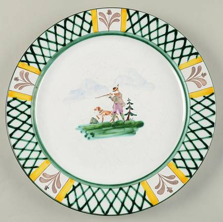 Hunter's Delight (Rim, Smooth) Large Dinner Plate