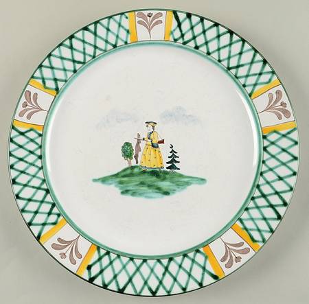 Hunter's Delight (Rim, Smooth) Large Dinner Plate