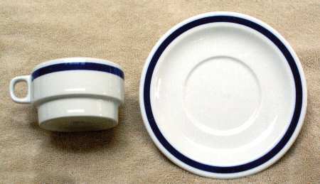 Arison Flat Cup & Saucer Set